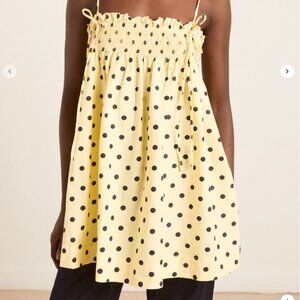 Damson Madder Lilo Polka Dot Organic Cotton Minidress